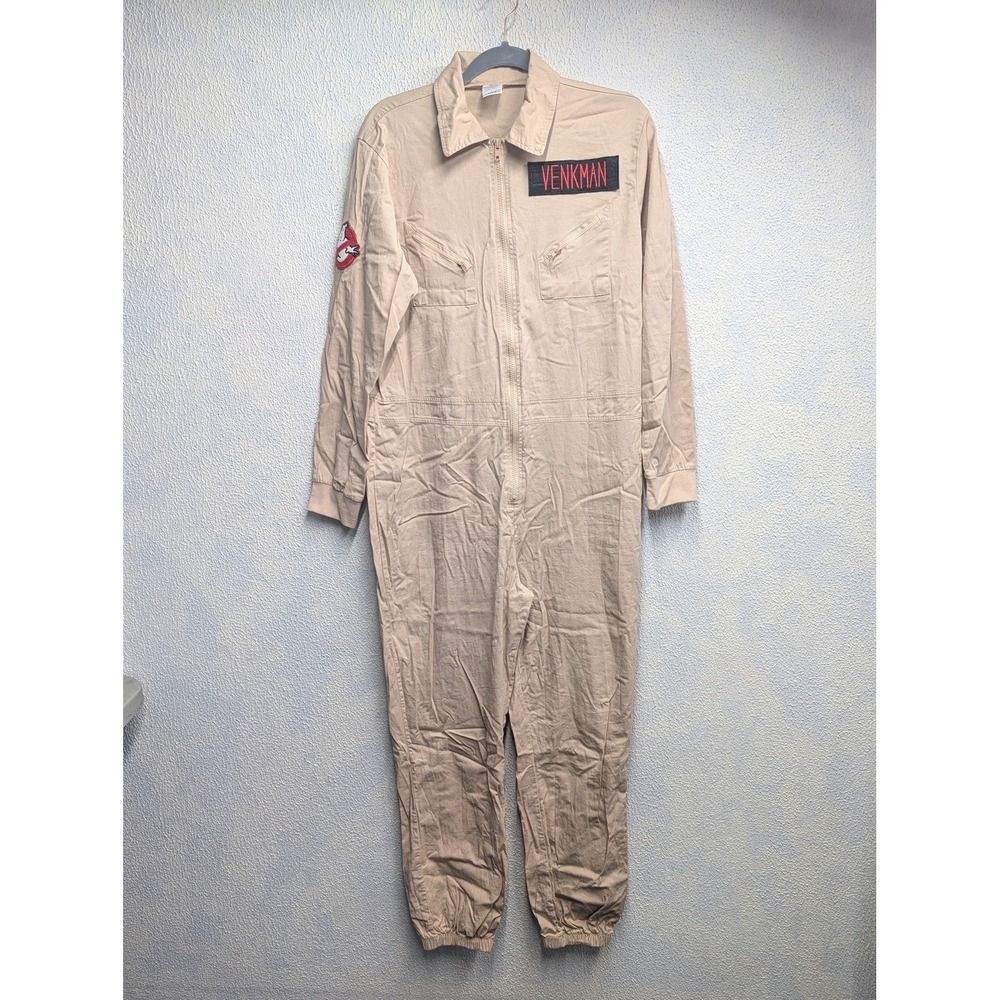 Ghostbusters Costume Adult Jumpsuit Halloween Spengler Embroidered Patch Sizes L